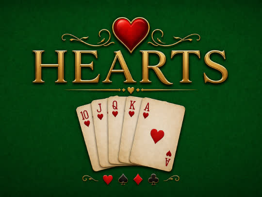 Hearts Classic Card Game Icon