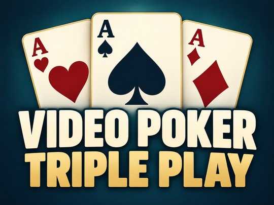 Video Poker Triple Play Icon